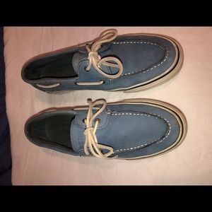 Sperry Blue Suede Shoes